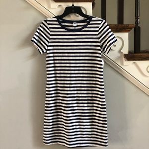 NWT Old Navy Short Sleeve Stripe Tee Shirt Dress, Size XS
